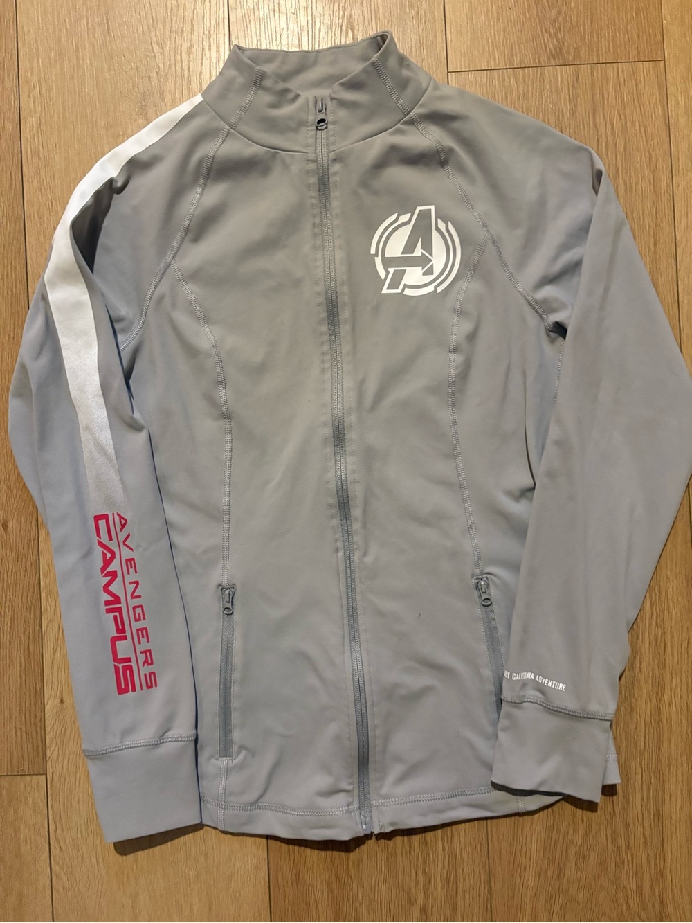 Avengers Campus Gray Zip-Up Jacket
